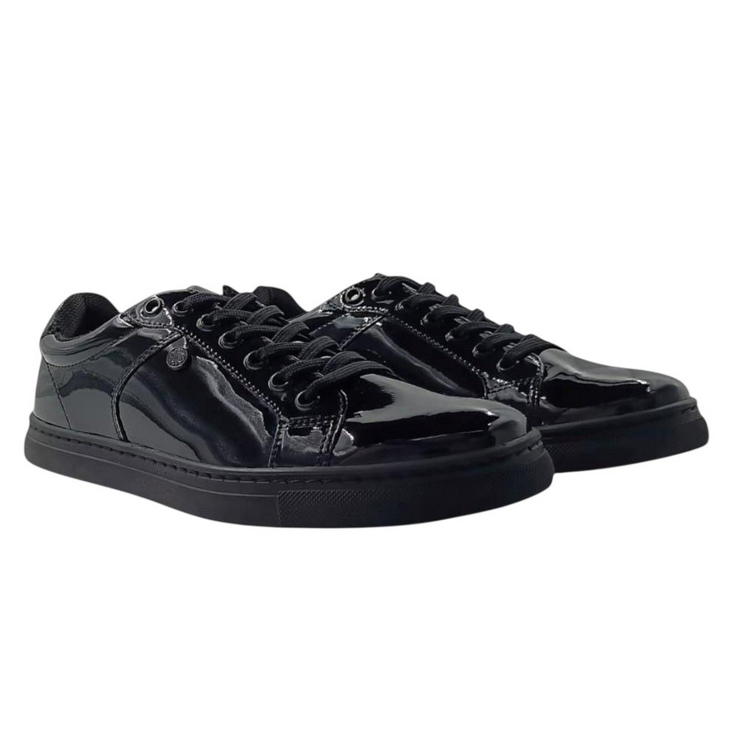 Black Patent - Lifestyle - Pretty Green Childrens-Kids School Shoes