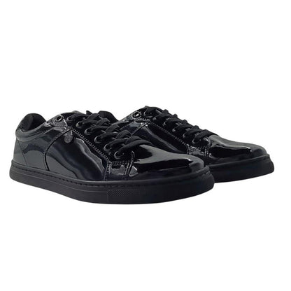 Black Patent - Lifestyle - Pretty Green Childrens-Kids School Shoes