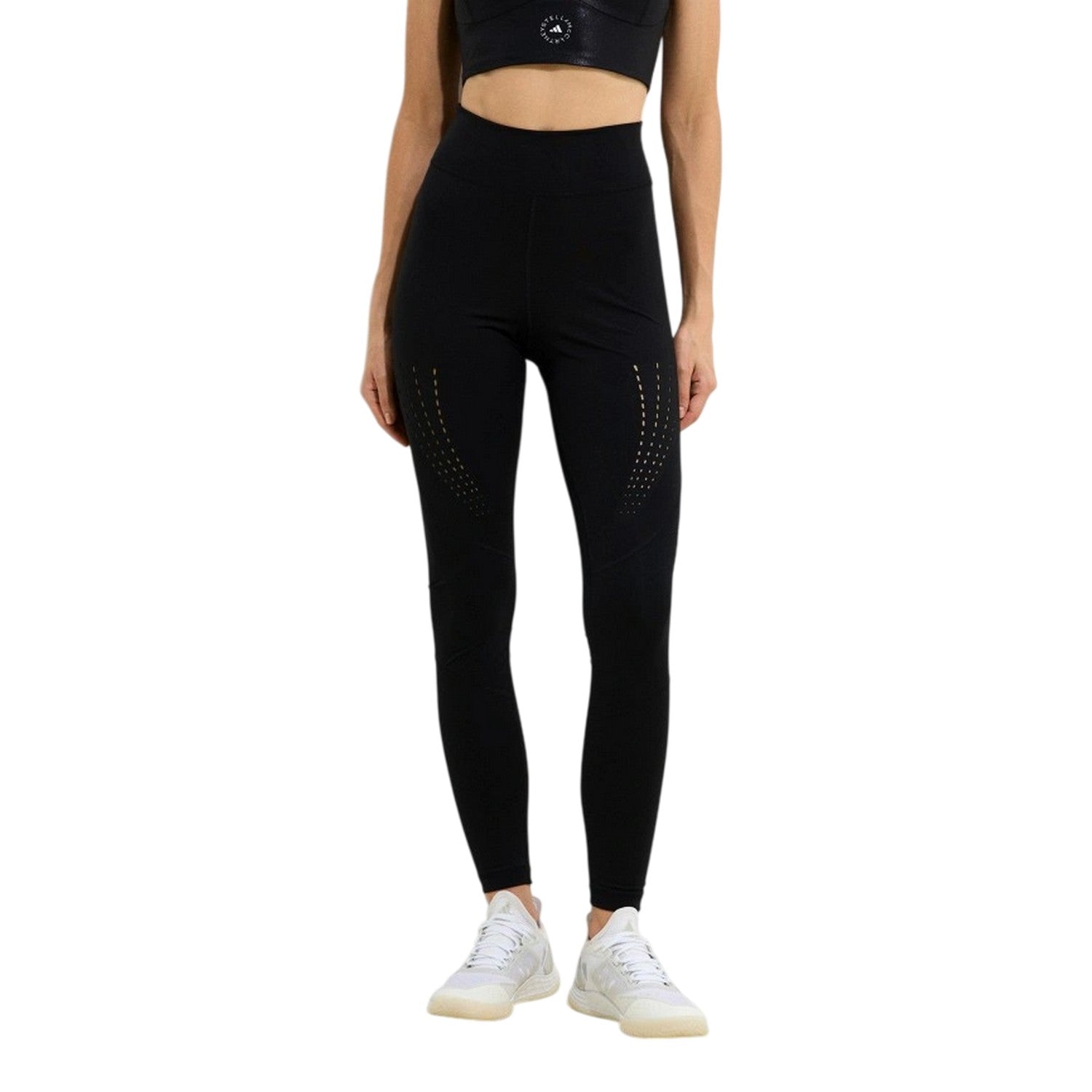 Black - Side - Adidas Womens-Ladies Stella McCartney High Rise Leggings