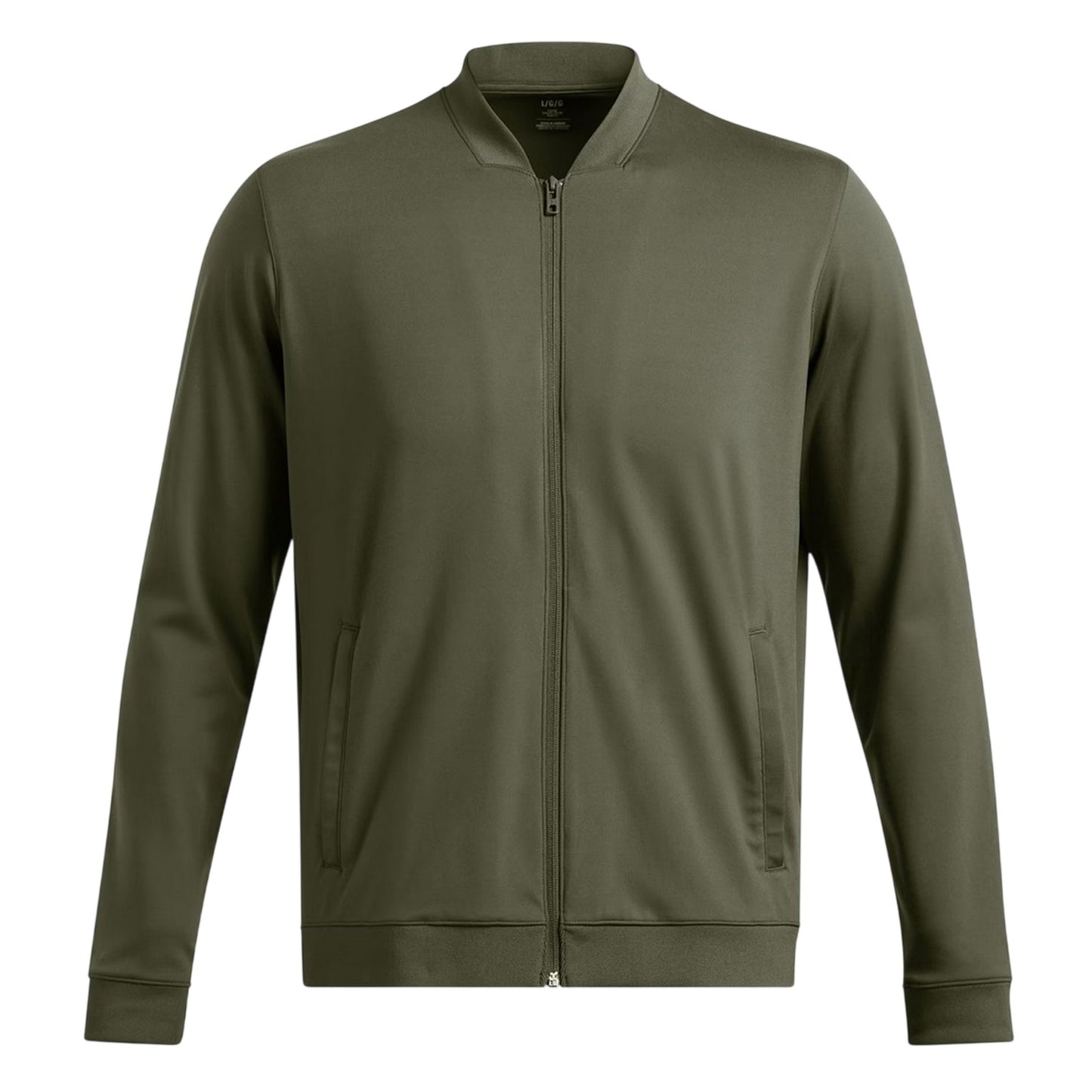 Green - Front - Under Armour Mens Moisture Wicking Bomber Jacket