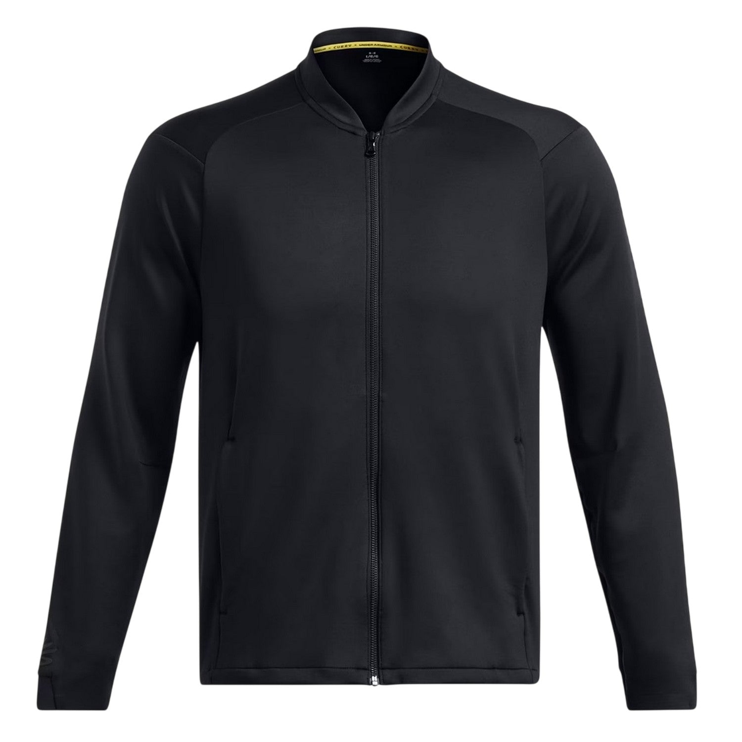 Triple Black - Front - Under Armour Mens Curry Moisture Wicking Raglan Travel Jacket