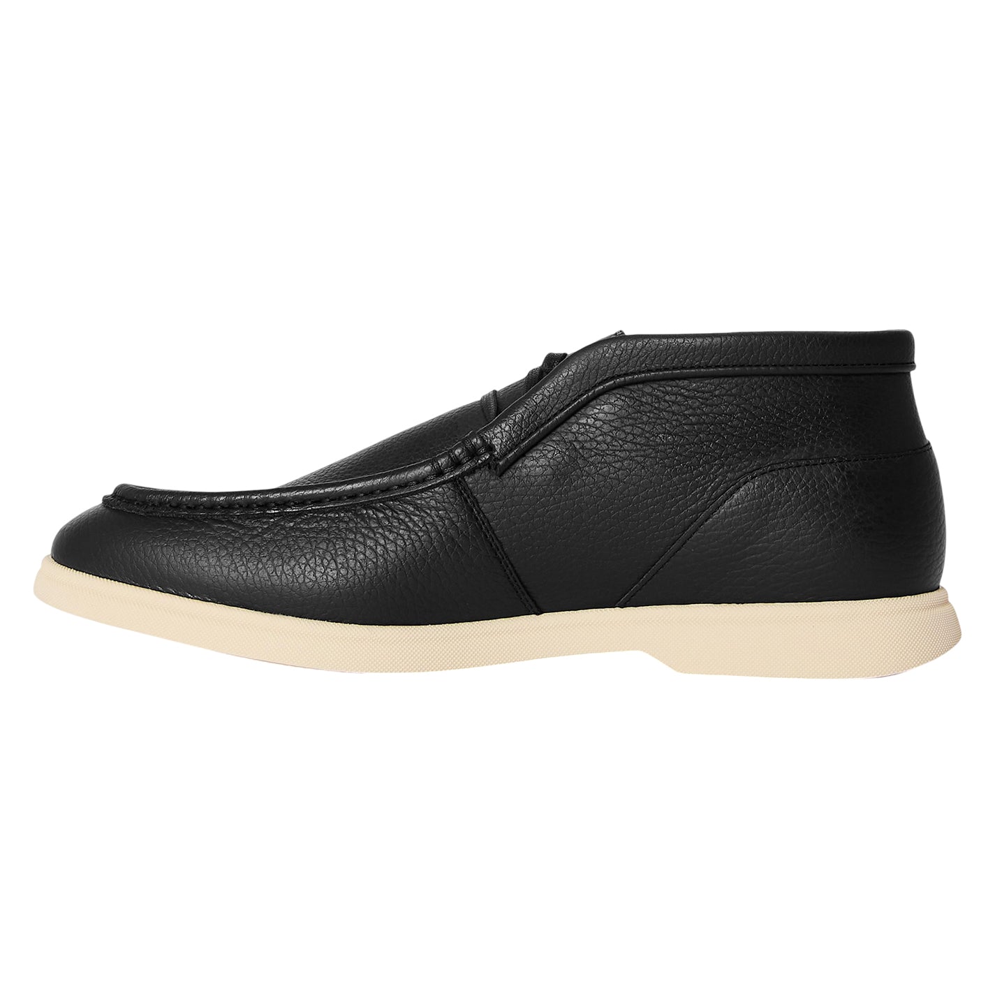 Black - Back - Boss Mens Sienne Desb Leather Chukka Boots