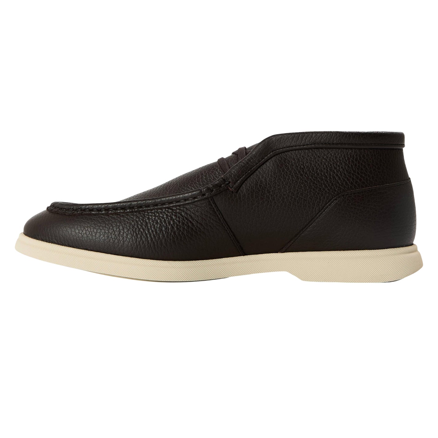 Dark Brown - Back - Boss Mens Sienne Desb Leather Chukka Boots
