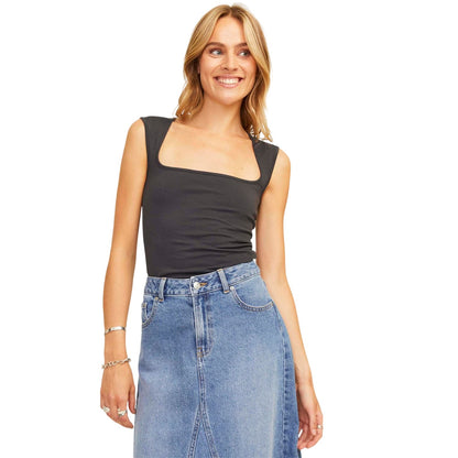 Phantom - Side - JJXX Womens-Ladies Square Neck Top