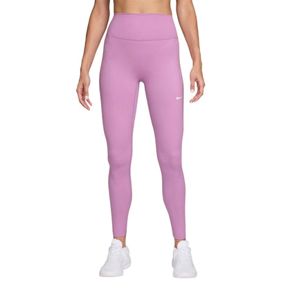 Magenta - Front - Nike Womens-Ladies One Polyester High Waist Leggings