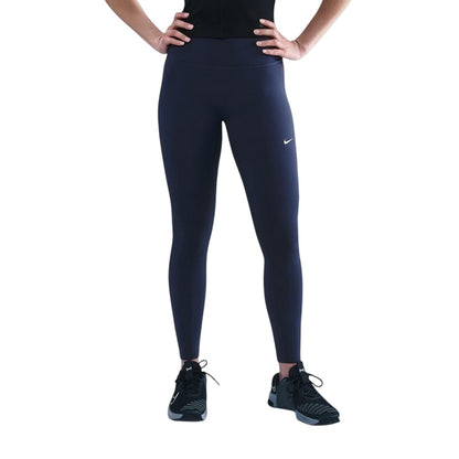 Midnight Navy - Front - Nike Womens-Ladies One Polyester High Waist Leggings