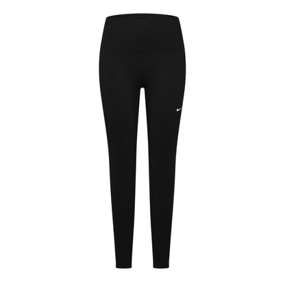 Black - Front - Nike Womens-Ladies One Polyester High Waist Leggings