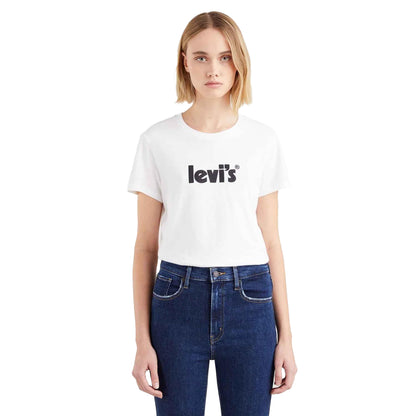 White - Side - Levis Womens-Ladies The Perfect T-Shirt