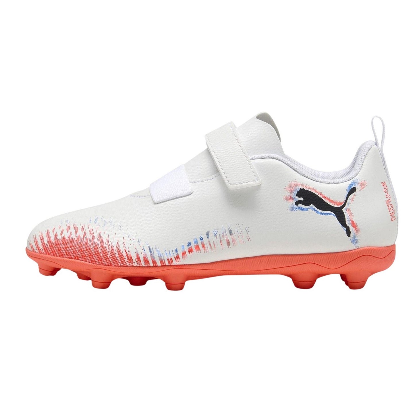 White-Black-Red - Back - Puma Childrens-Kids Future 8 Club Synthetic Firm Ground Football Boots