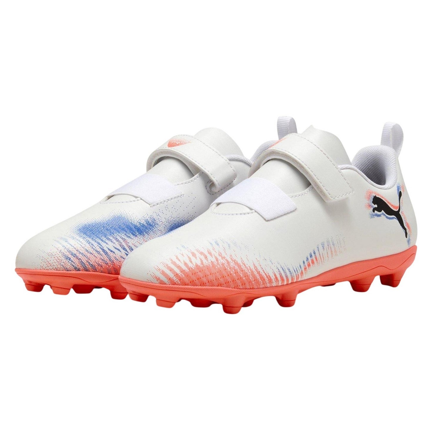 White-Black-Red - Lifestyle - Puma Childrens-Kids Future 8 Club Synthetic Firm Ground Football Boots