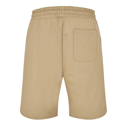 Medium Brown - Back - Hugo Mens Dinkoe Cotton Logo Sweat Shorts