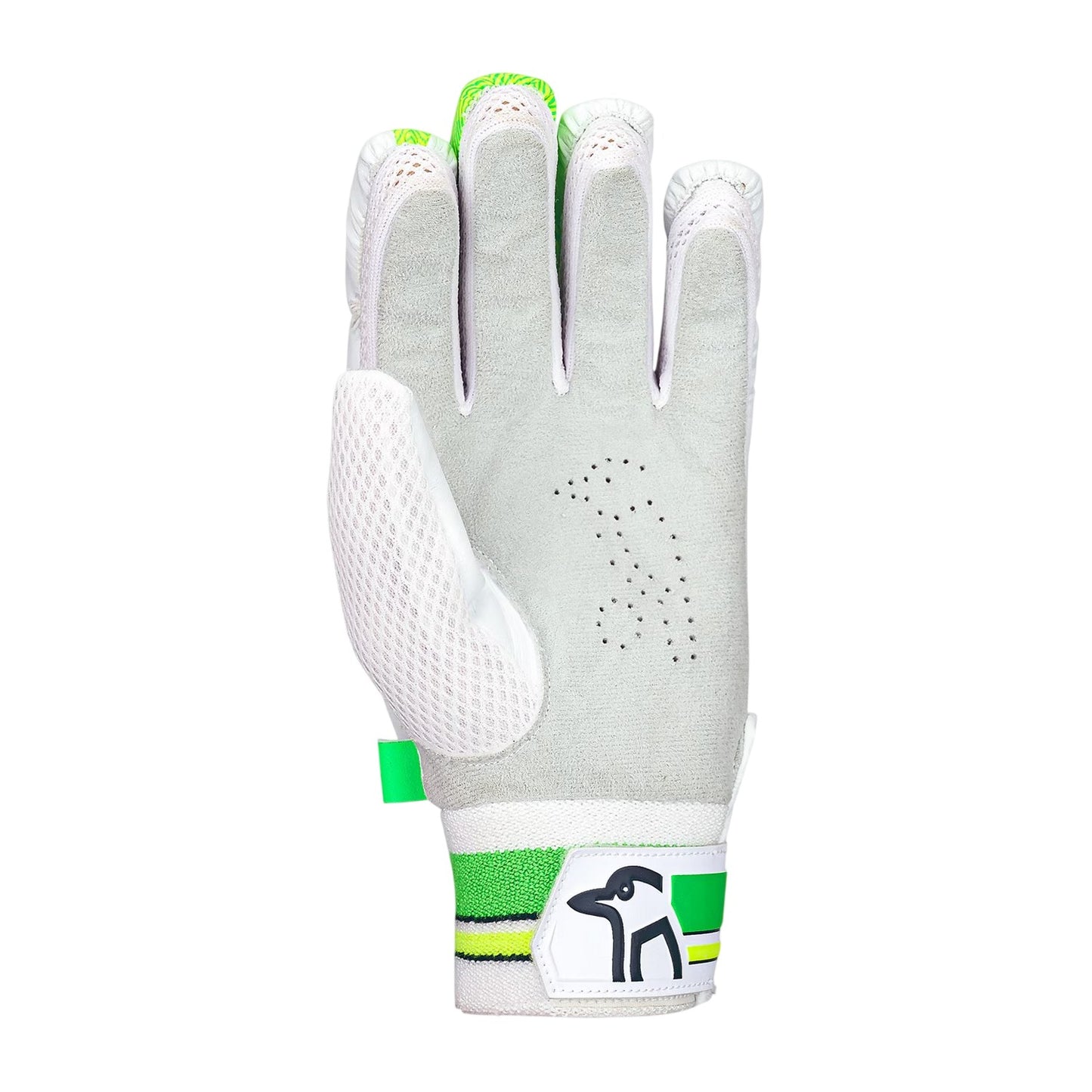 White - Back - Kookaburra Childrens-Kids Kahuna 500 Cricket Batting Gloves