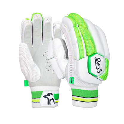 White - Side - Kookaburra Childrens-Kids Kahuna 500 Cricket Batting Gloves