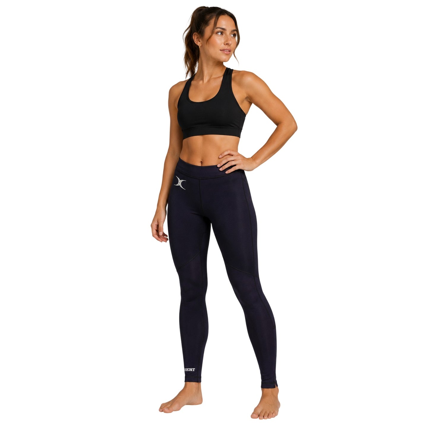 Dark Navy - Back - Vixen Womens-Ladies Leggings
