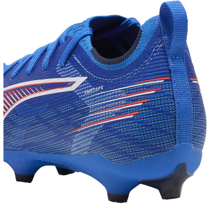 Blue-White - Back - Puma Childrens-Kids Ultra 5 Pro Firm Ground Football Boots