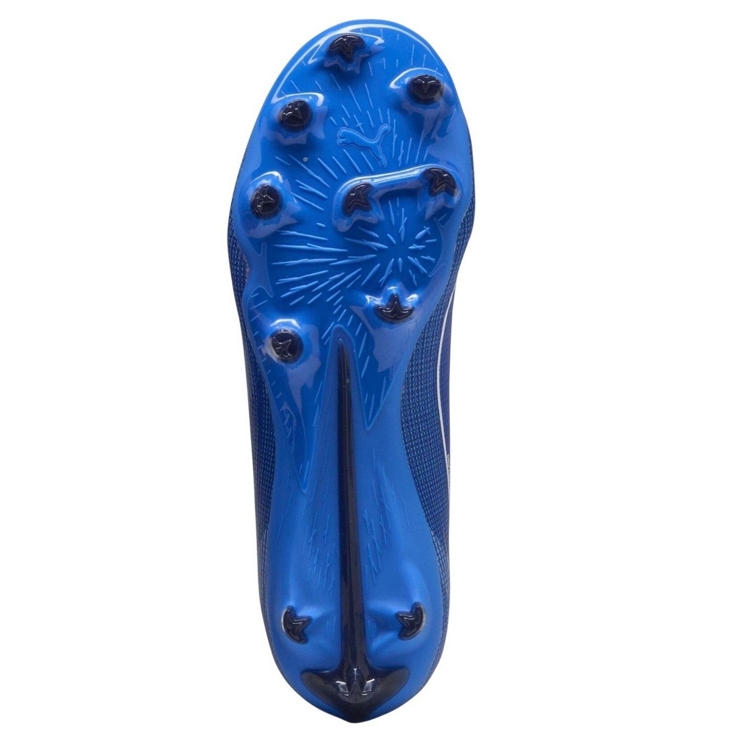 Blue-White - Pack Shot - Puma Childrens-Kids Ultra 5 Pro Firm Ground Football Boots