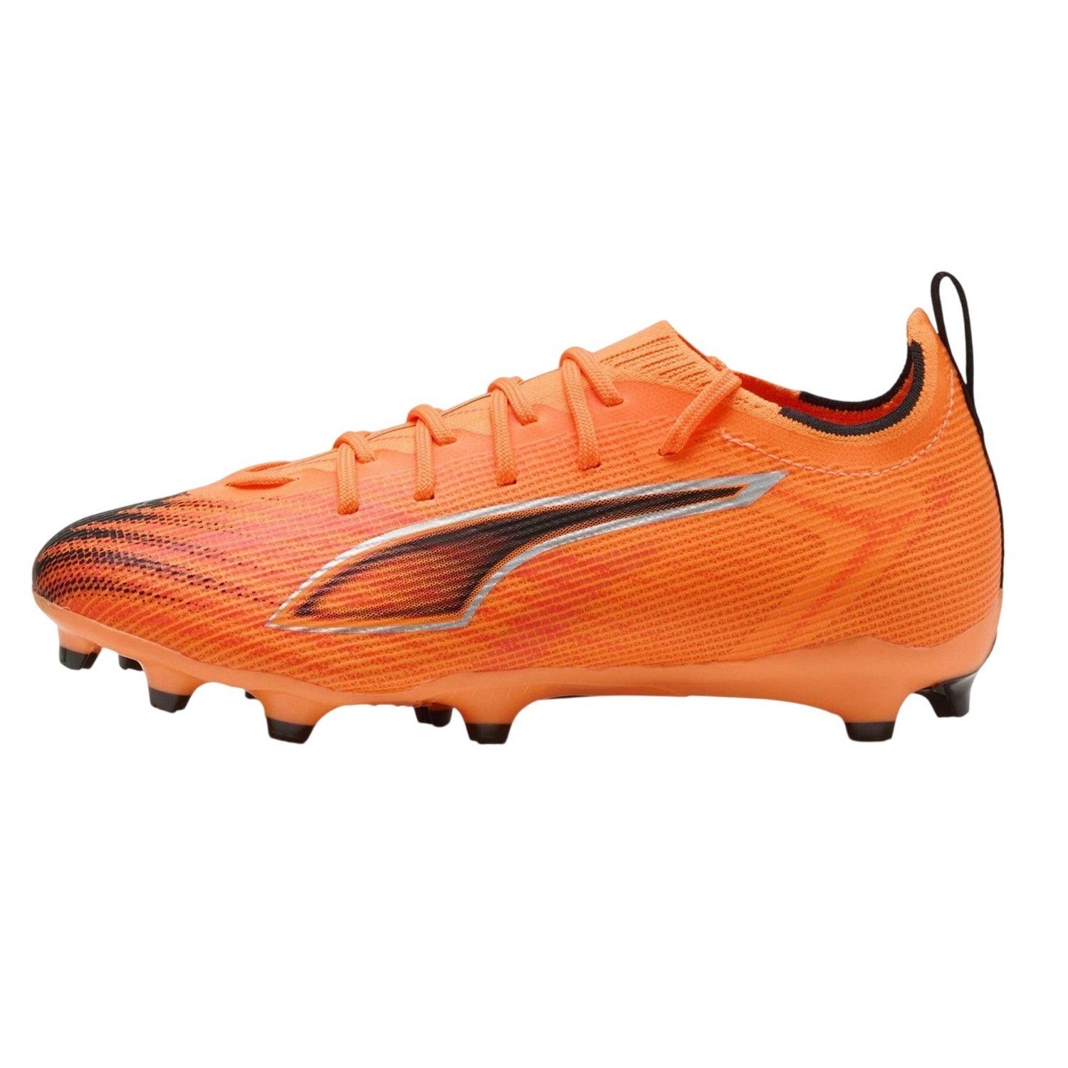 Orange-Black - Side - Puma Childrens-Kids Ultra 5 Pro Firm Ground Football Boots