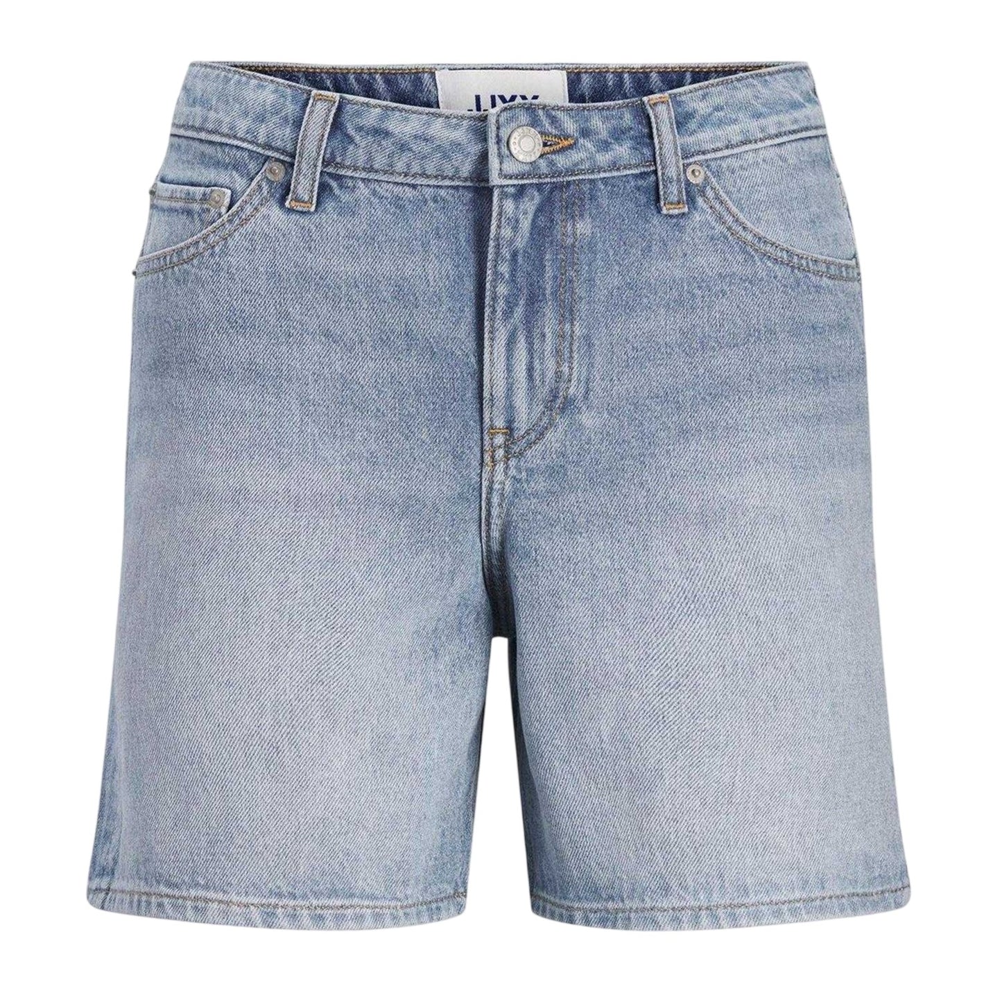 Light Blue - Front - JJXX Womens-Ladies Seville Denim Jean Shorts