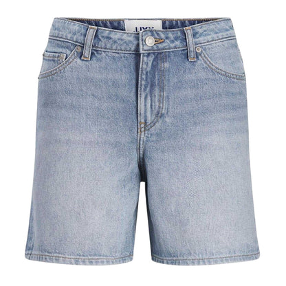 Light Blue - Front - JJXX Womens-Ladies Seville Denim Jean Shorts