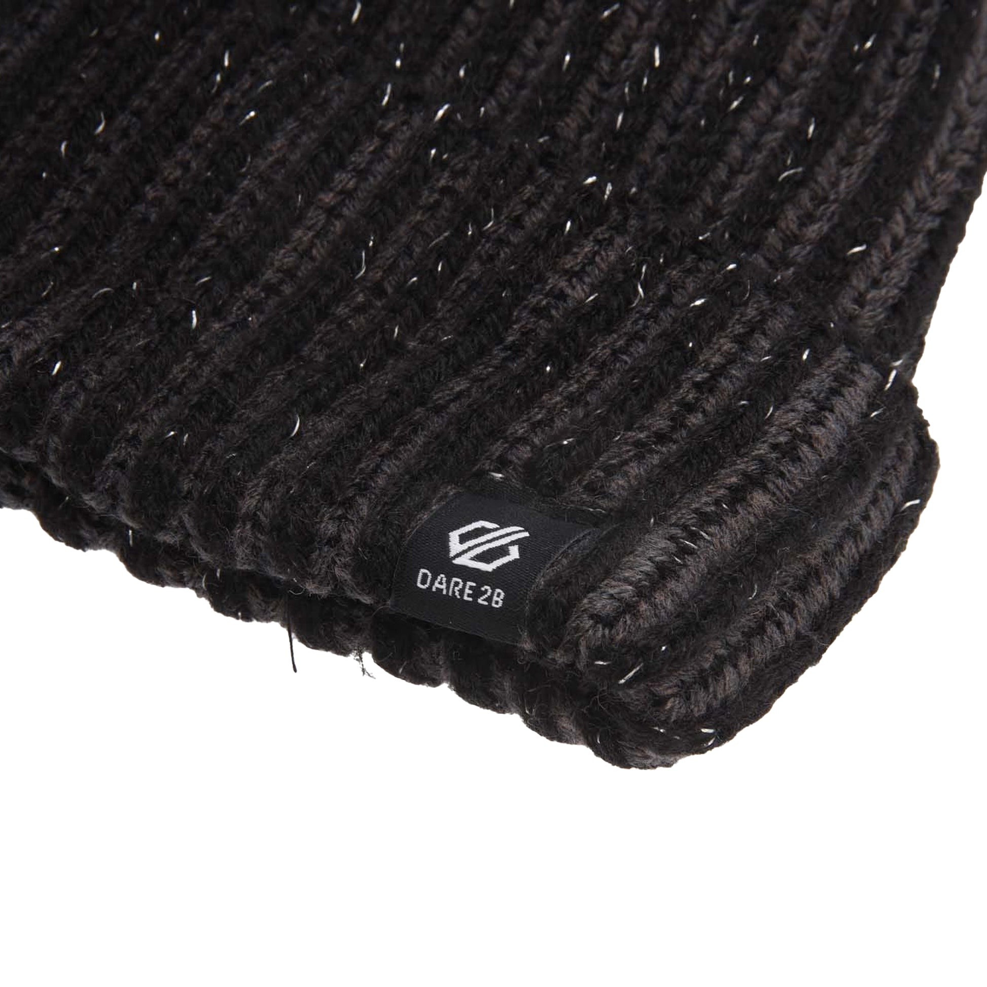 Black - Side - Dare 2B Childrens-Kids Ding Beanie
