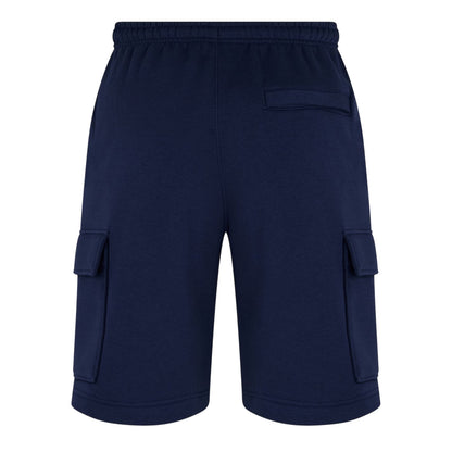Obsidian Blue-White - Back - Nike Mens Sportswear Club Fleece Cargo Shorts