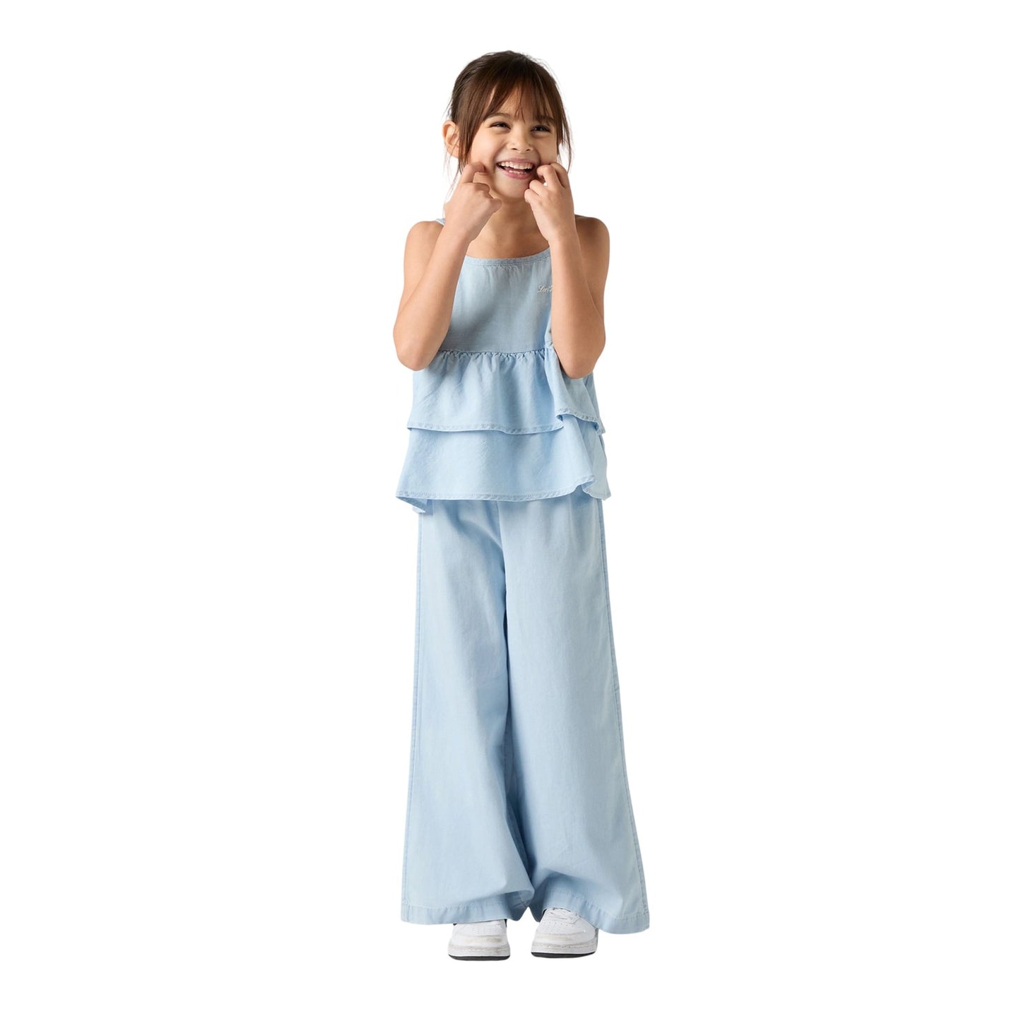 Denim - Side - Levis Girls Denim Top And Trousers Set