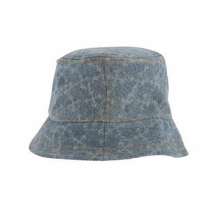 Light Blue - Back - Off White Monogram Denim Bucket Hat