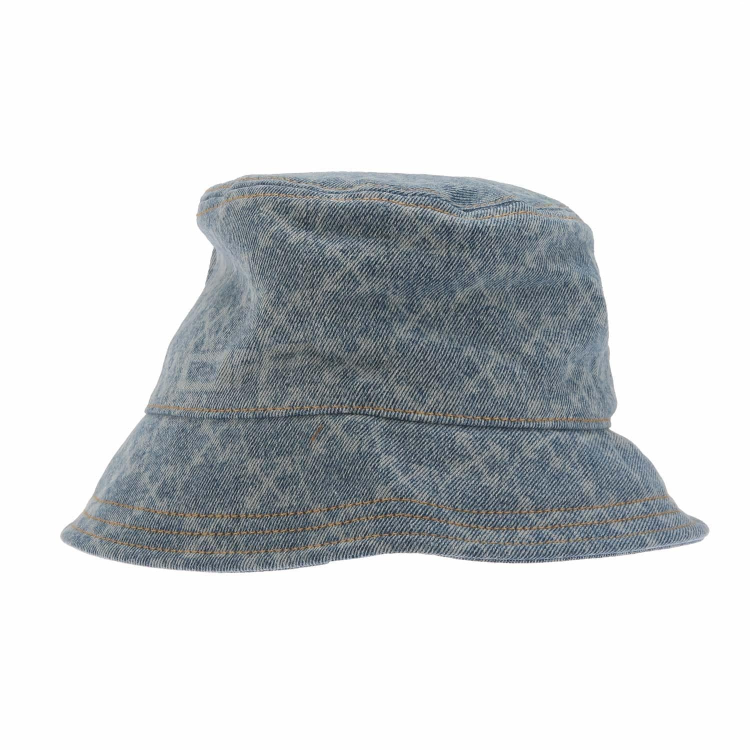 Light Blue - Front - Off White Monogram Denim Bucket Hat