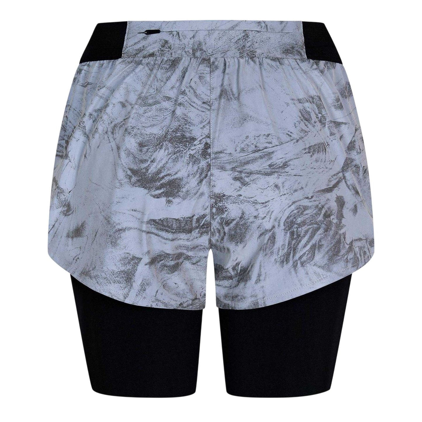 Black - Back - Nike Womens-Ladies Swift 2 in 1 Running Shorts