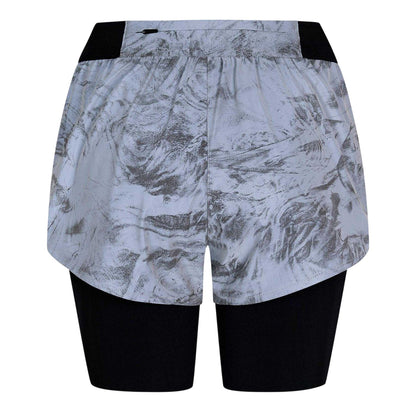 Black - Back - Nike Womens-Ladies Swift 2 in 1 Running Shorts