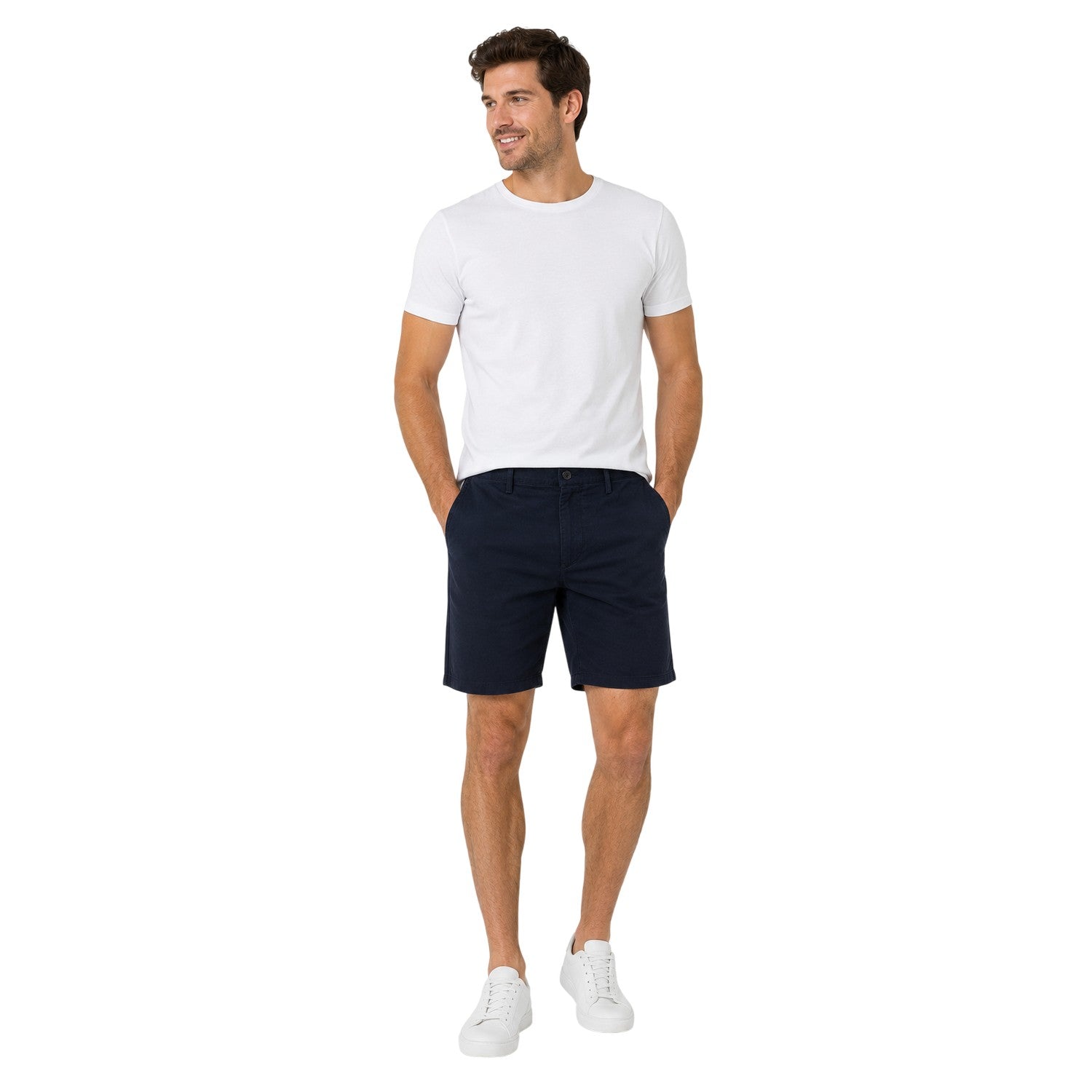 Blue - Side - Gant Mens Relaxed Fit Chino Shorts