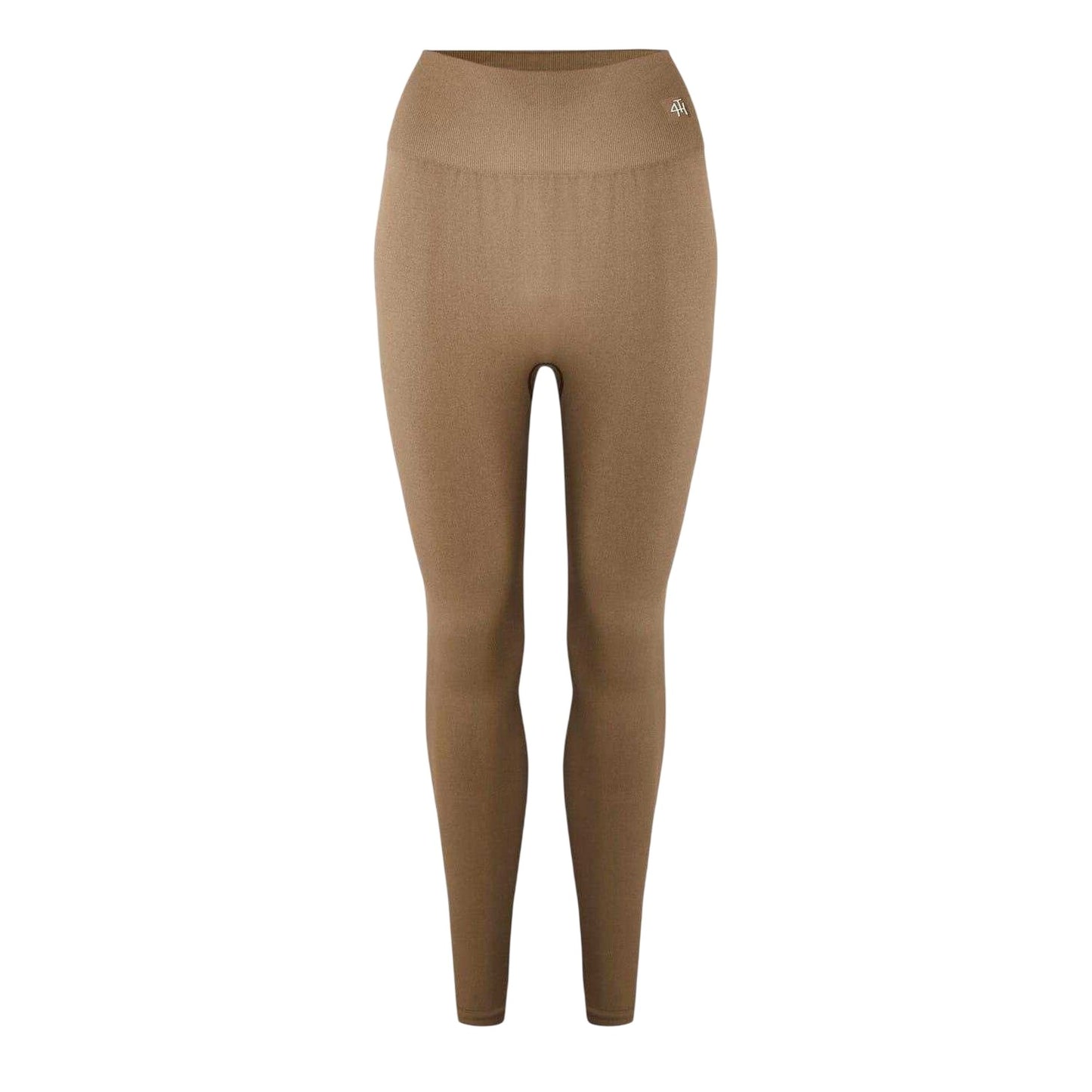 Mocha - Back - 4th & Reckless Womens-Ladies Shaping Workout Leggings