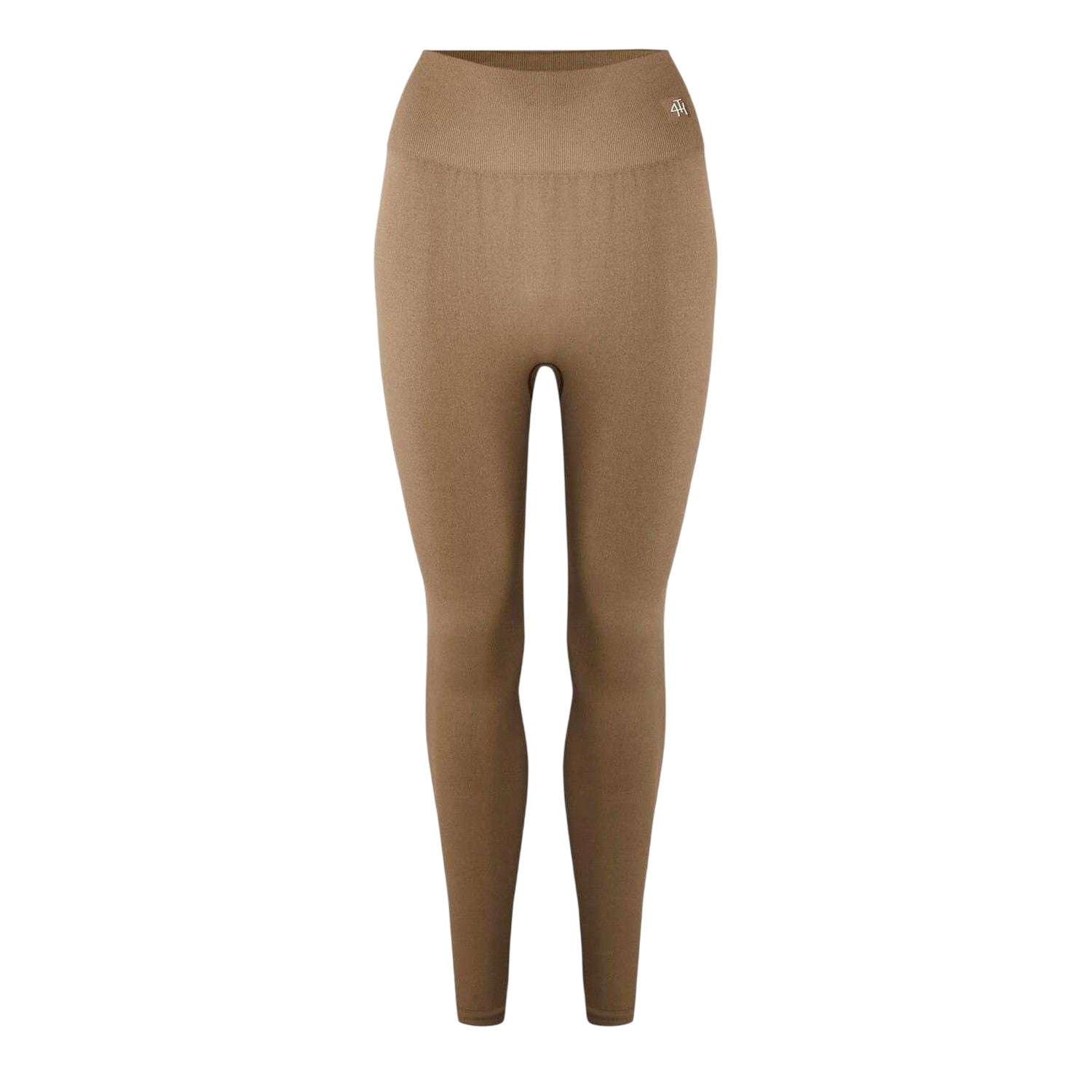 Mocha - Back - 4th & Reckless Womens-Ladies Shaping Workout Leggings