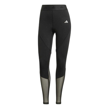Black-White - Front - Adidas Womens-Ladies 3 Stripes Leggings