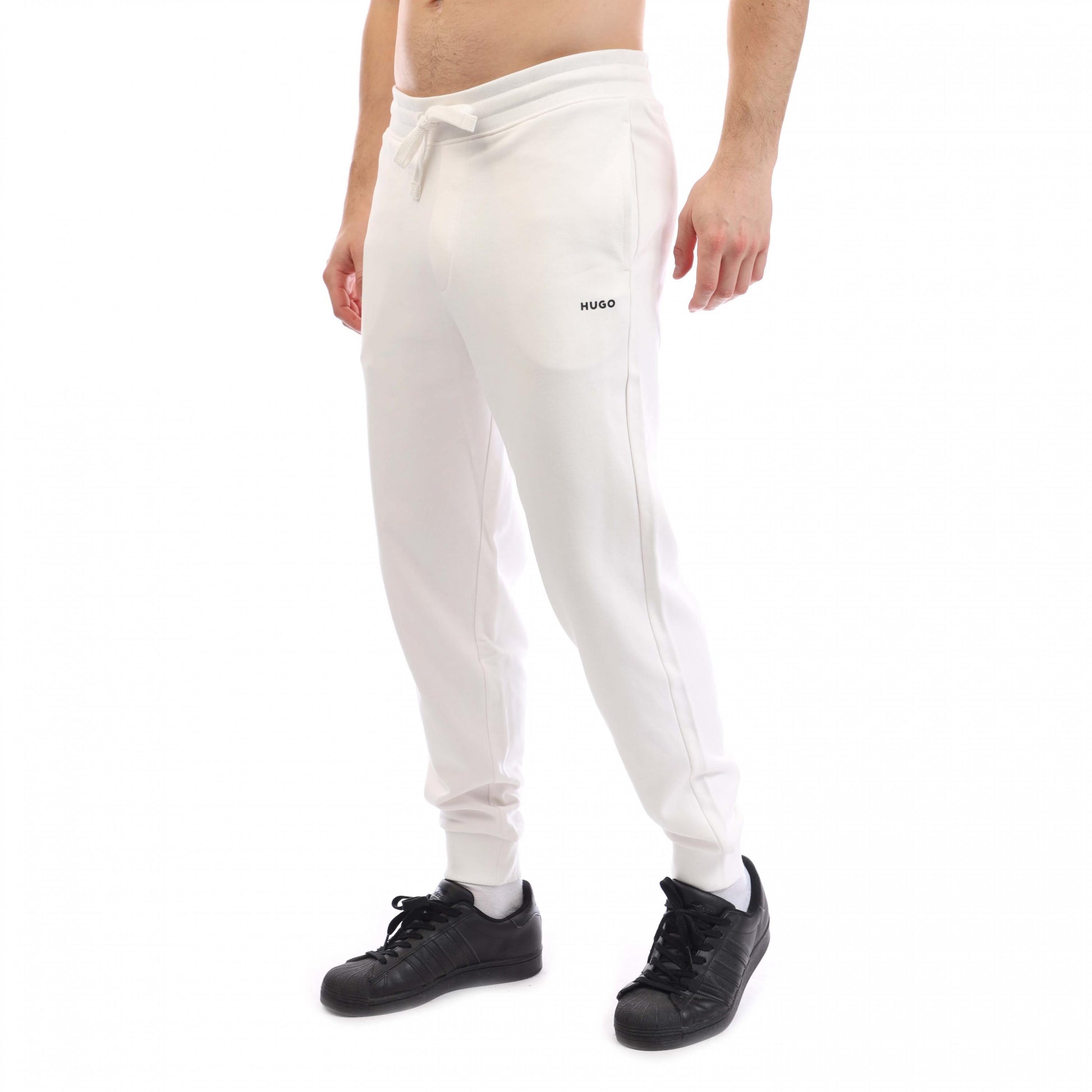 Natural - Back - Hugo Mens Dayote Logo Jogging Bottoms