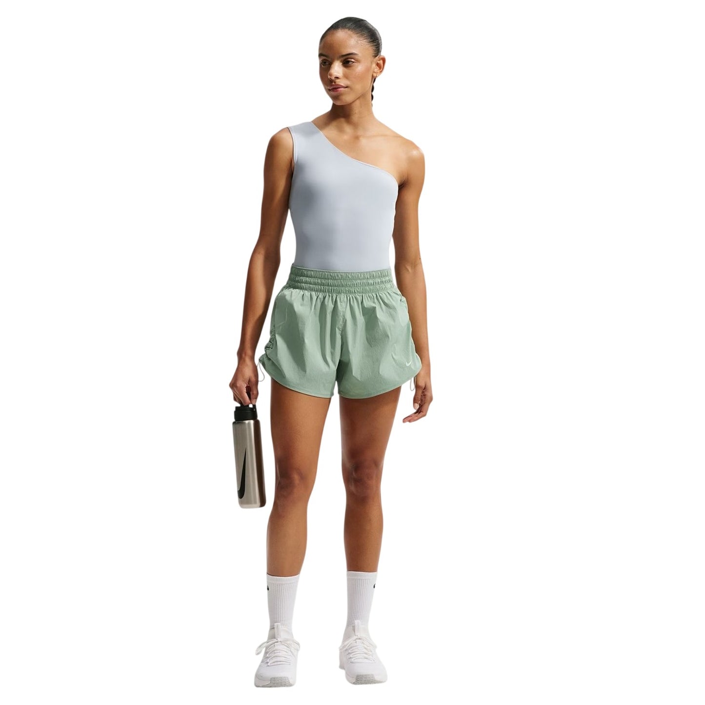 Green - Lifestyle - Nike Womens-Ladies One Performance Running Shorts