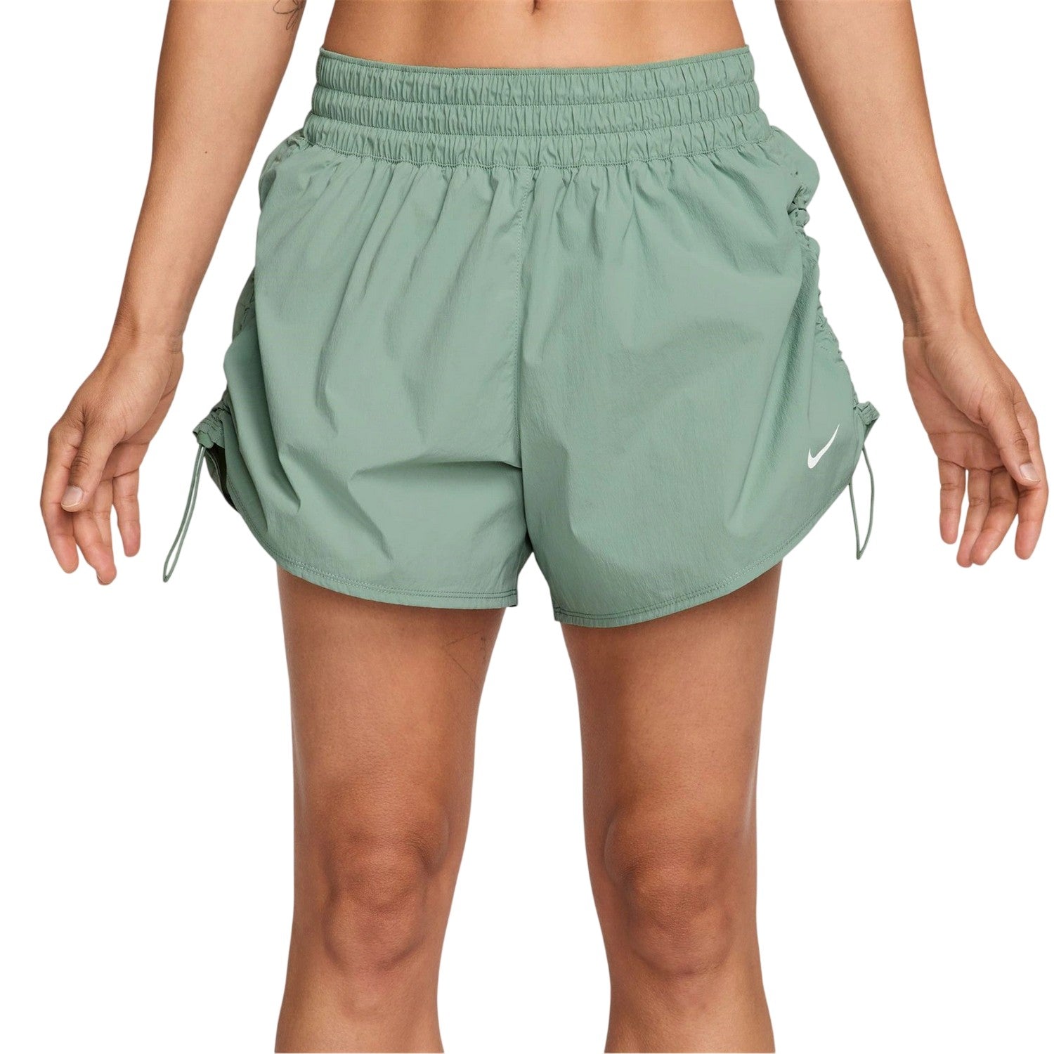 Green - Front - Nike Womens-Ladies One Performance Running Shorts