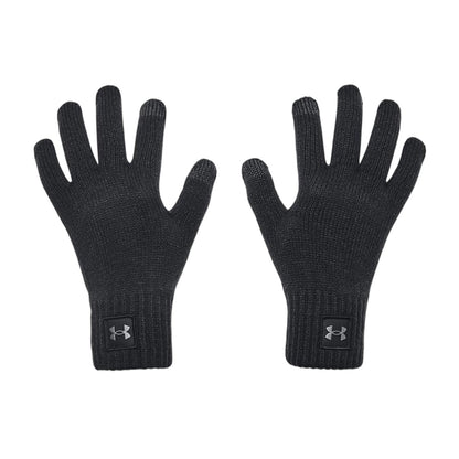 Black - Front - Under Armour Mens Halftime Fleece Winter Gloves