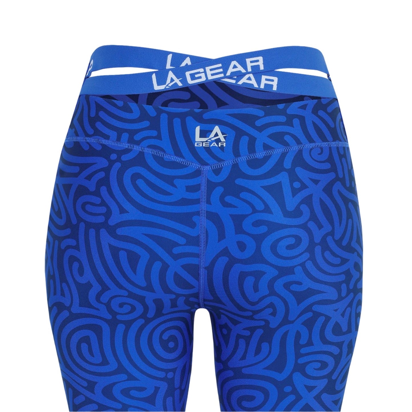 Blue - Side - LA Gear Womens-Ladies Camo Skinny Leggings
