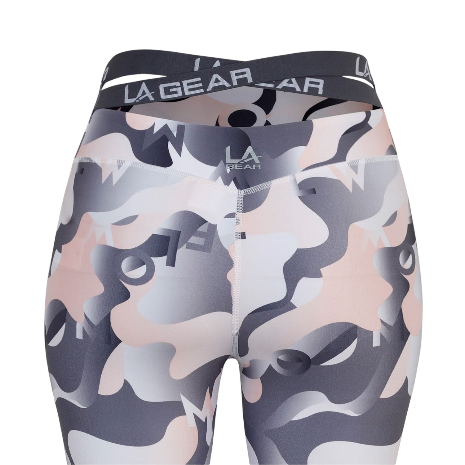 Pink - Side - LA Gear Womens-Ladies Camo Skinny Leggings