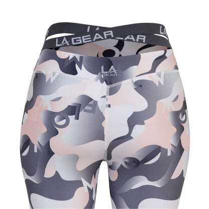 Pink - Side - LA Gear Womens-Ladies Camo Skinny Leggings