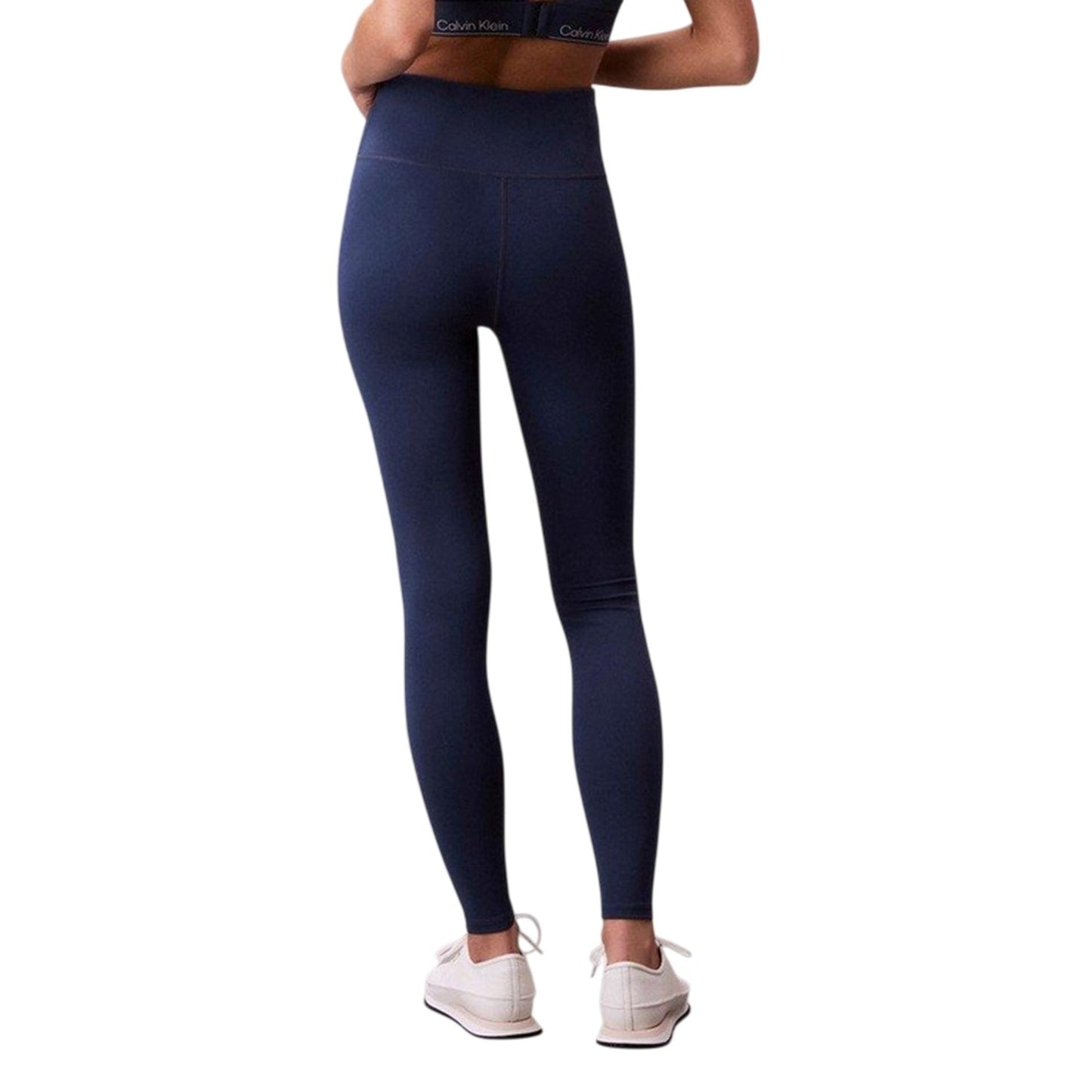 Dark Denim - Back - Calvin Klein Womens-Ladies High Rise Leggings