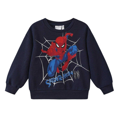 Red-Blue - Back - Spider-Man Childrens-Kids Sweatshirt & Jogging Bottoms