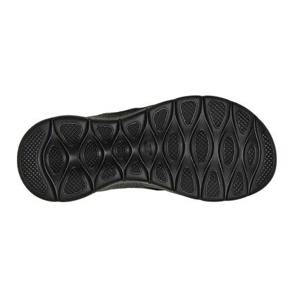 Black - Lifestyle - Skechers Womens-Ladies Go Walk Arch Fit Rhinestone Flat Flip Flops