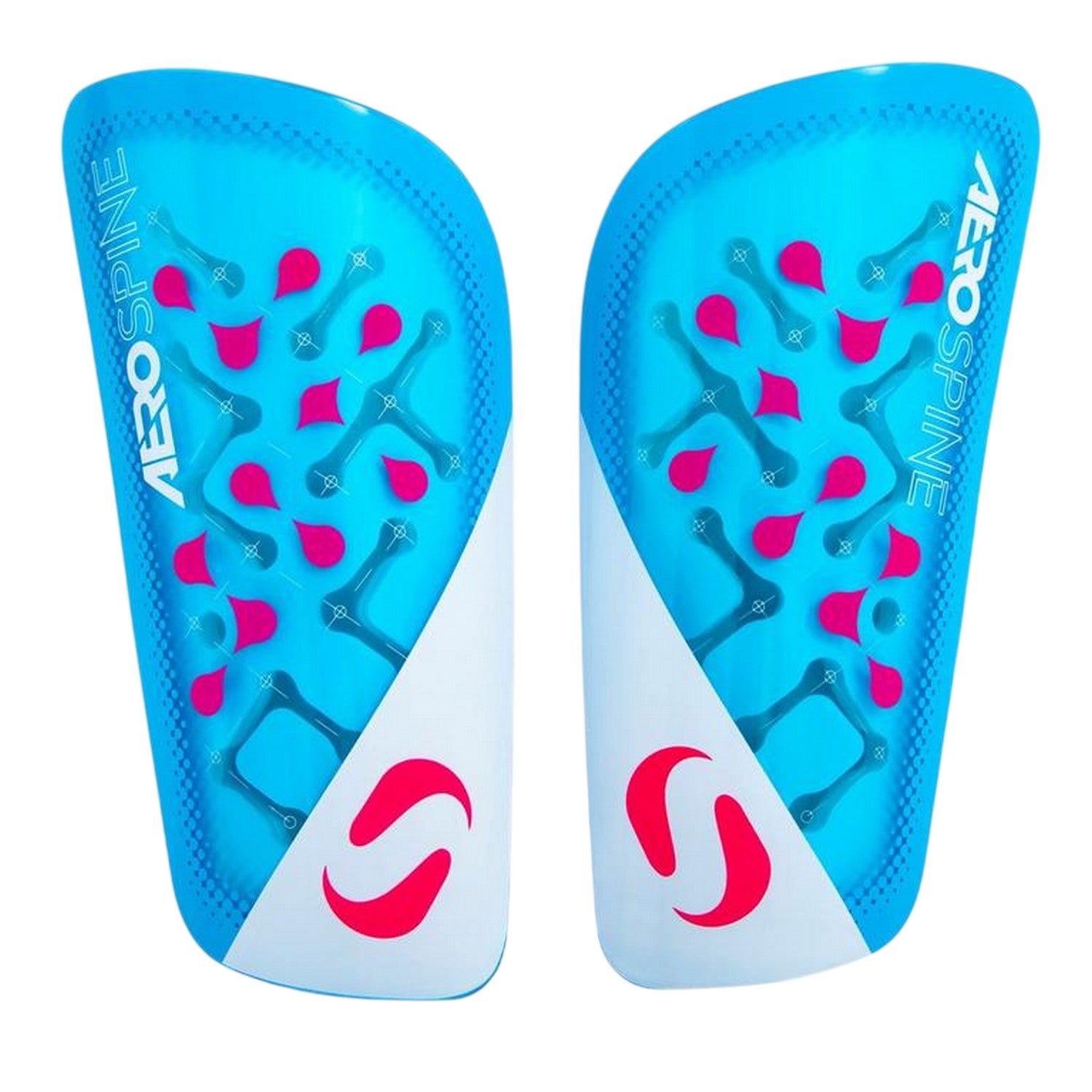 Blue-Pink - Side - Sondico Aerospine Shin Guards