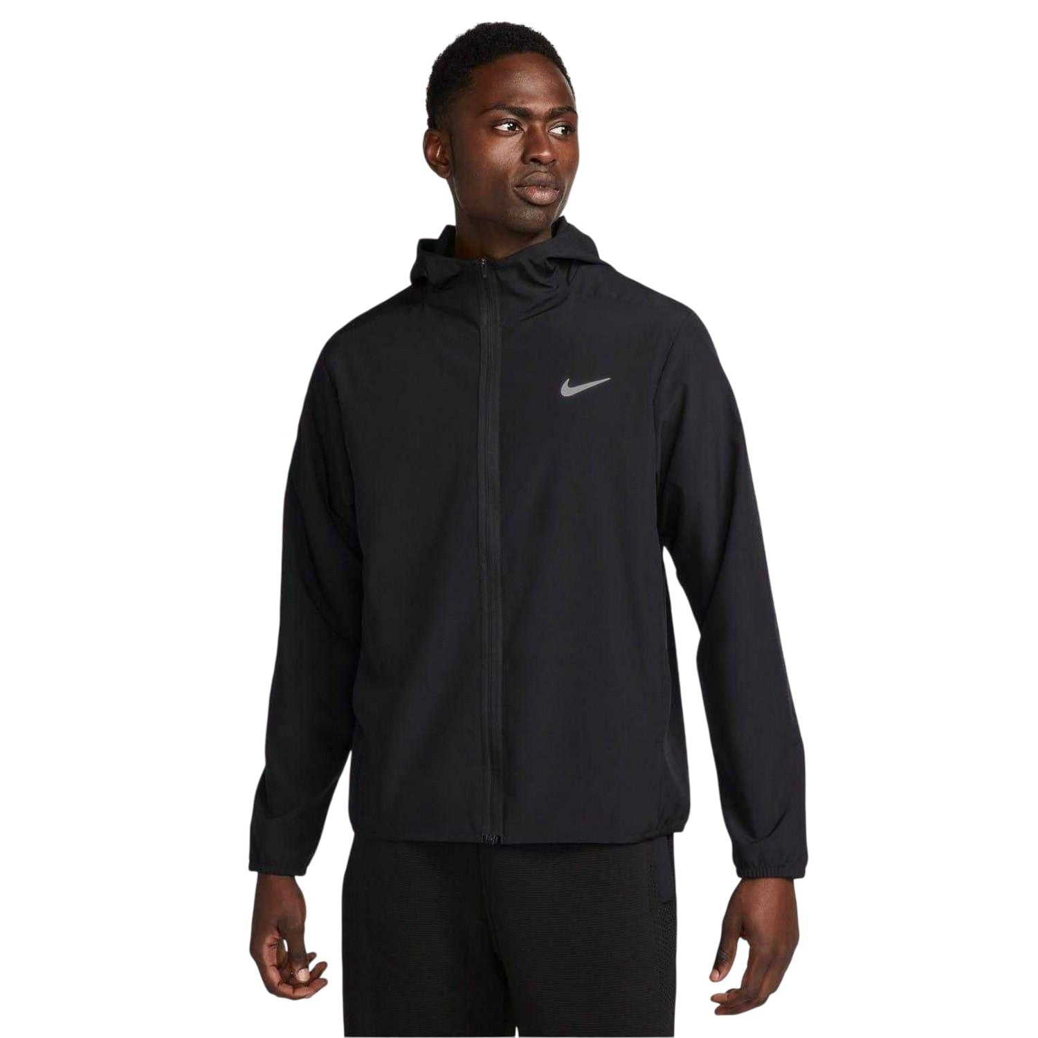 Black - Front - Nike Mens Form Swoosh Dri-FIT Hooded Jacket