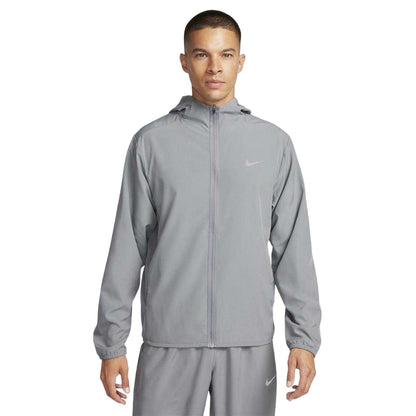 Smoke Grey - Front - Nike Mens Form Swoosh Dri-FIT Hooded Jacket