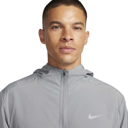 Smoke Grey - Side - Nike Mens Form Swoosh Dri-FIT Hooded Jacket