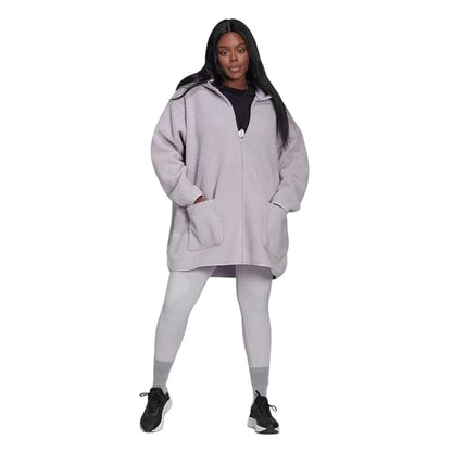 Purple - Lifestyle - Adidas Womens-Ladies Cotton High Waist Leggings