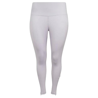 Purple - Front - Adidas Womens-Ladies Cotton High Waist Leggings